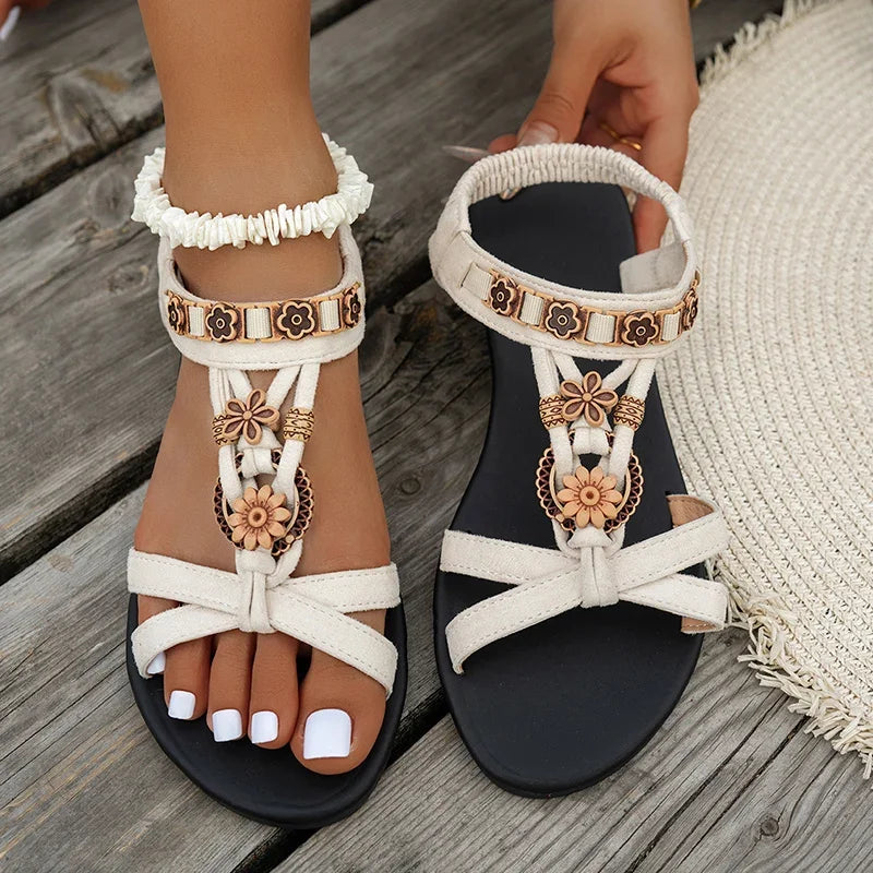 The Southfields Beaded Bohemian Sandals