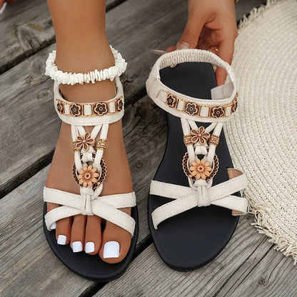 The Southfields Beaded Bohemian Sandals