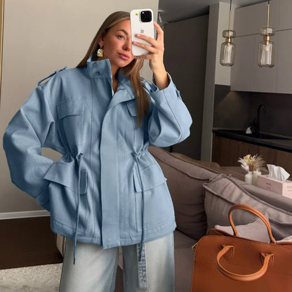 The Nunhead Suede Drawstring Jacket