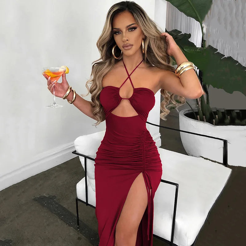 The Chelsea Backless Midi Dress