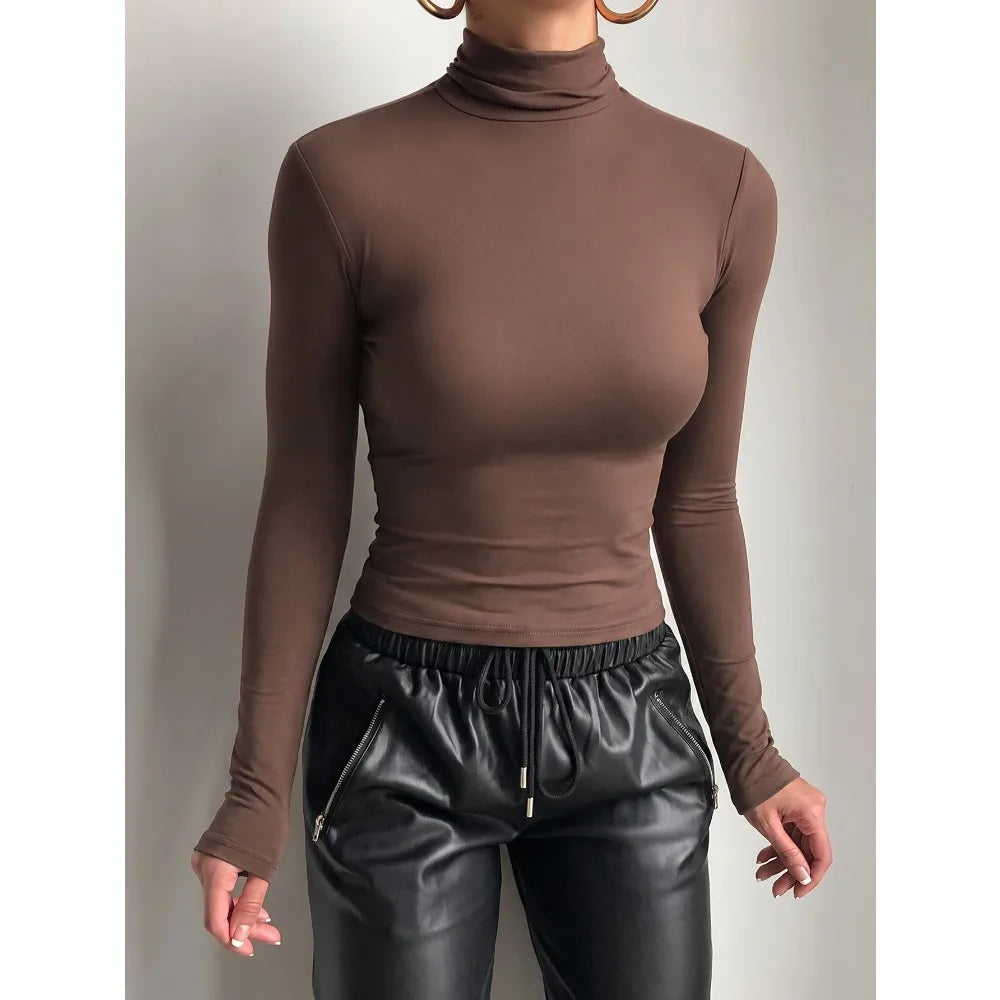 The Edgware High-Neck Fitted Top