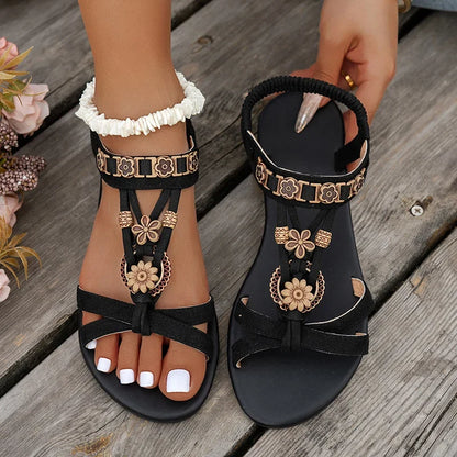 The Southfields Beaded Bohemian Sandals