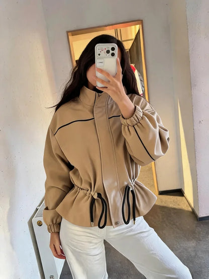 The Nunhead Suede Drawstring Jacket