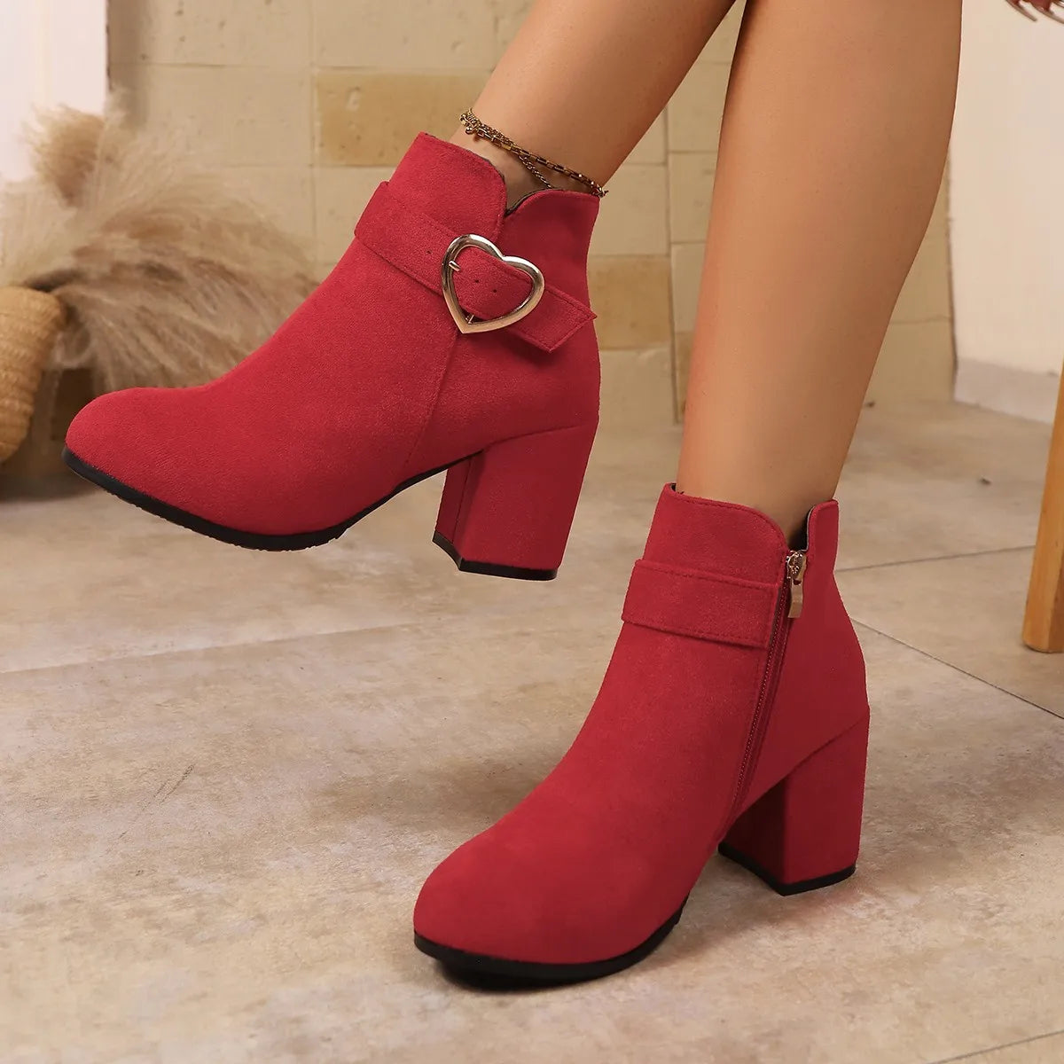The Hainault Round-Toe Ankle Boots