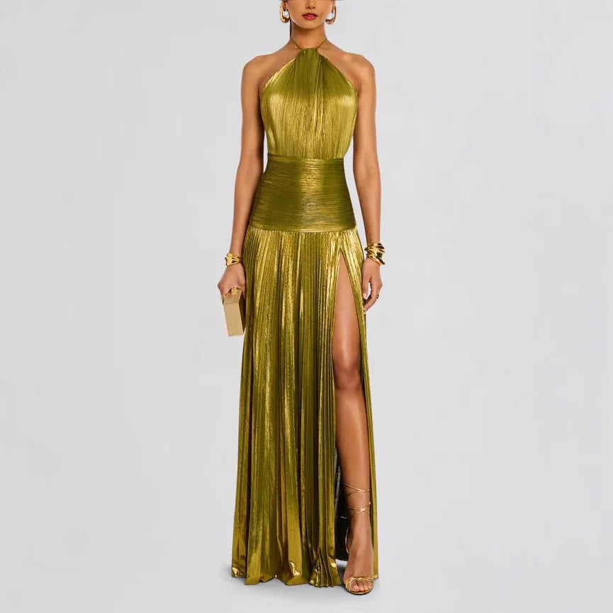 The South Woodford Halter Sash Gown