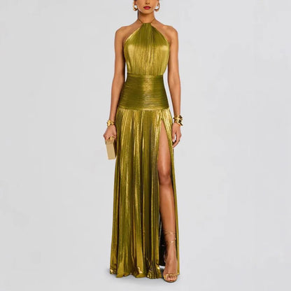 The South Woodford Halter Sash Gown
