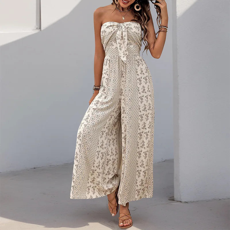 The Denmark Hill Wide-Leg Backless Jumpsuit
