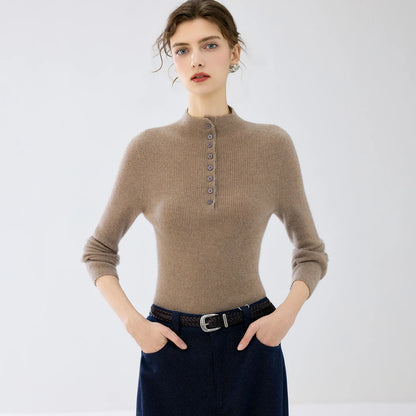 The Twickenham Cashmere Mock-Neck Jumper