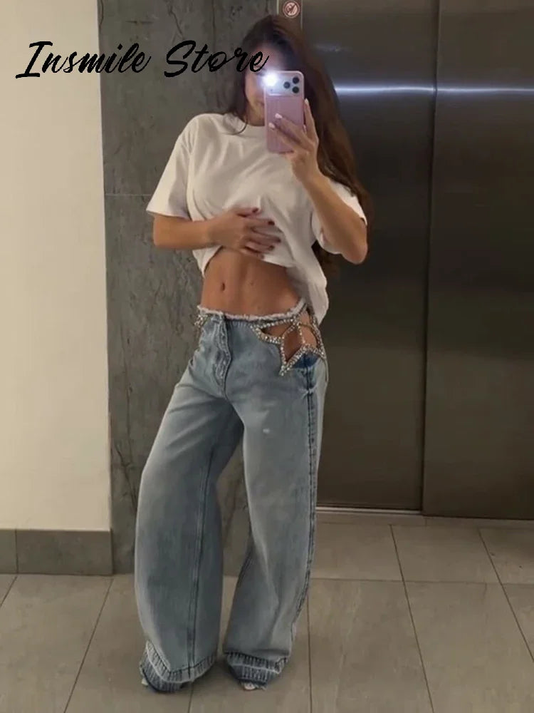 The Canonbury Diamond-Star Wide-Leg Jeans