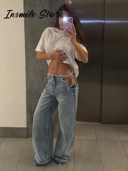 The Canonbury Diamond-Star Wide-Leg Jeans