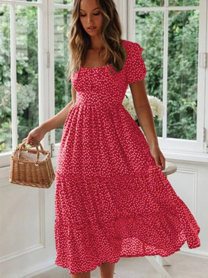 The Highgate Puff-Sleeve Floral Maxi Dress