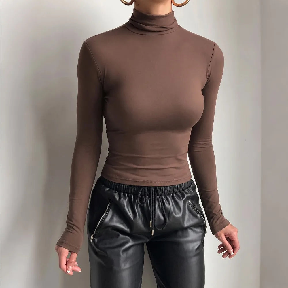 The Edgware High-Neck Fitted Top