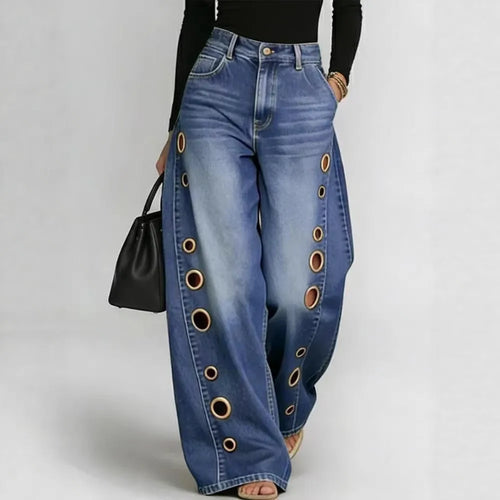 The Kingsbury Wide-Leg Denim Jeans