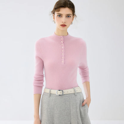 The Twickenham Cashmere Mock-Neck Jumper