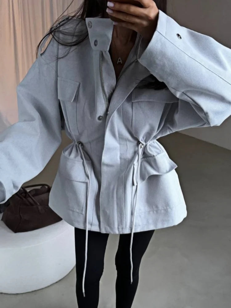 The Nunhead Suede Drawstring Jacket