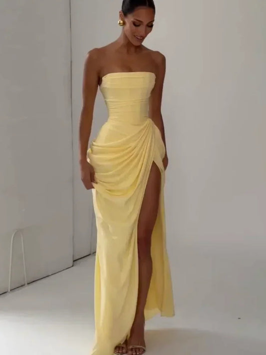 The Archway One-Shoulder Pleated Dress
