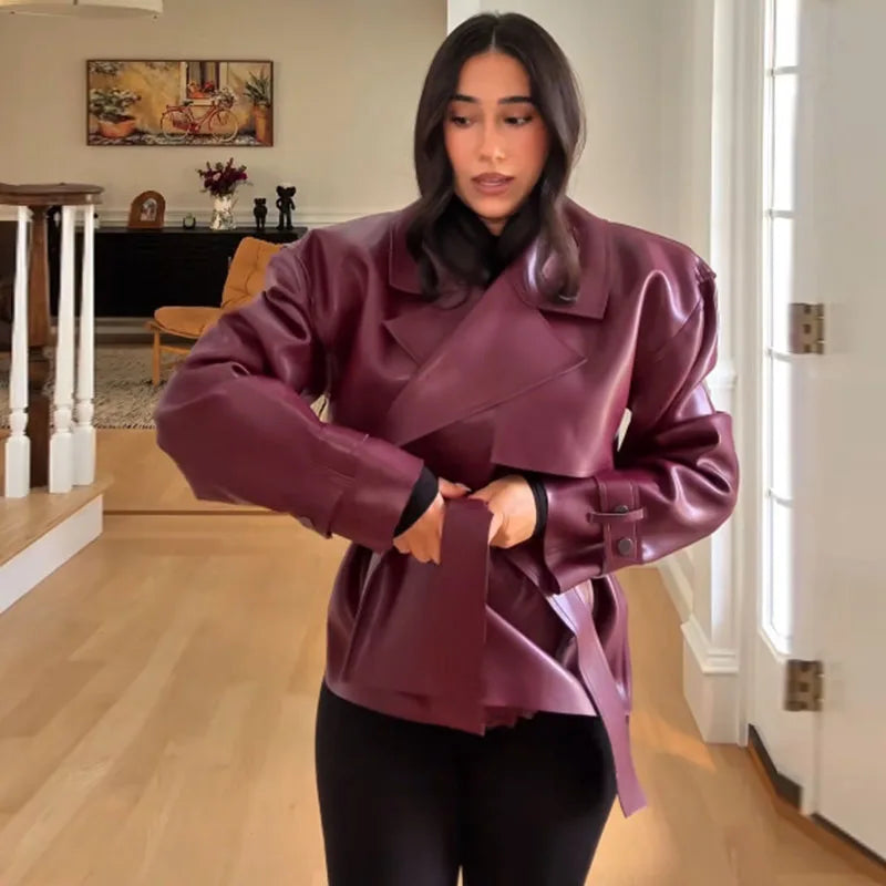 The Willesden Lace-Up Leather Jacket