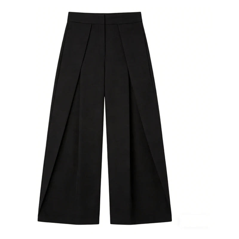 The Clapton Pleated Wide-Leg Trousers