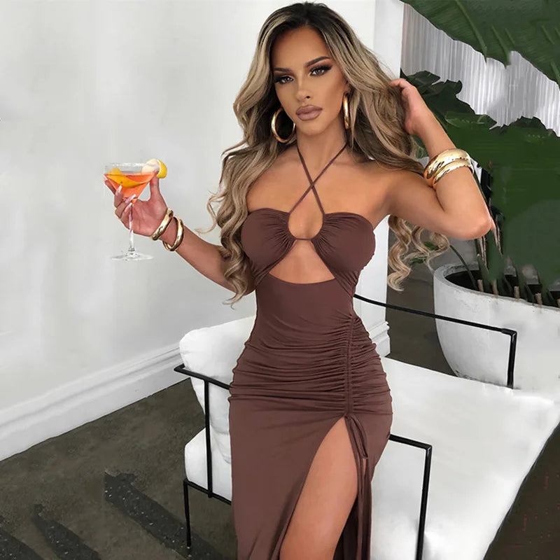 The Chelsea Backless Midi Dress