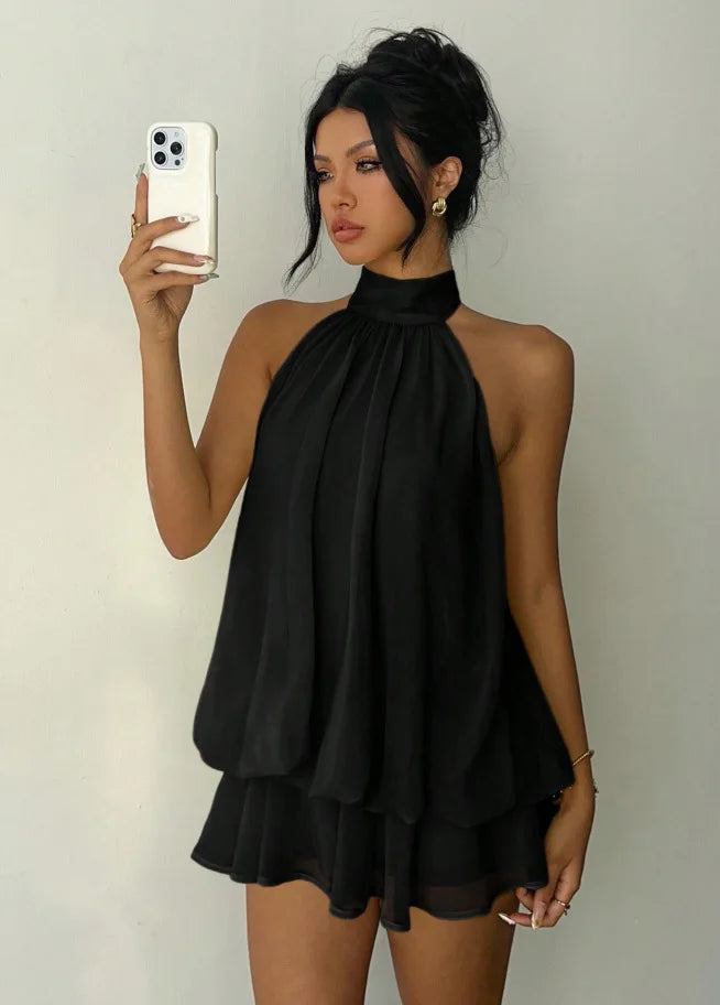 The Alperton Backless Halter Sundress