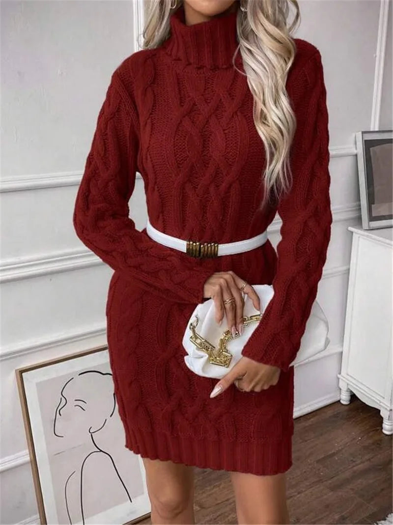 The Gidea Park High-Neck Knit Dress
