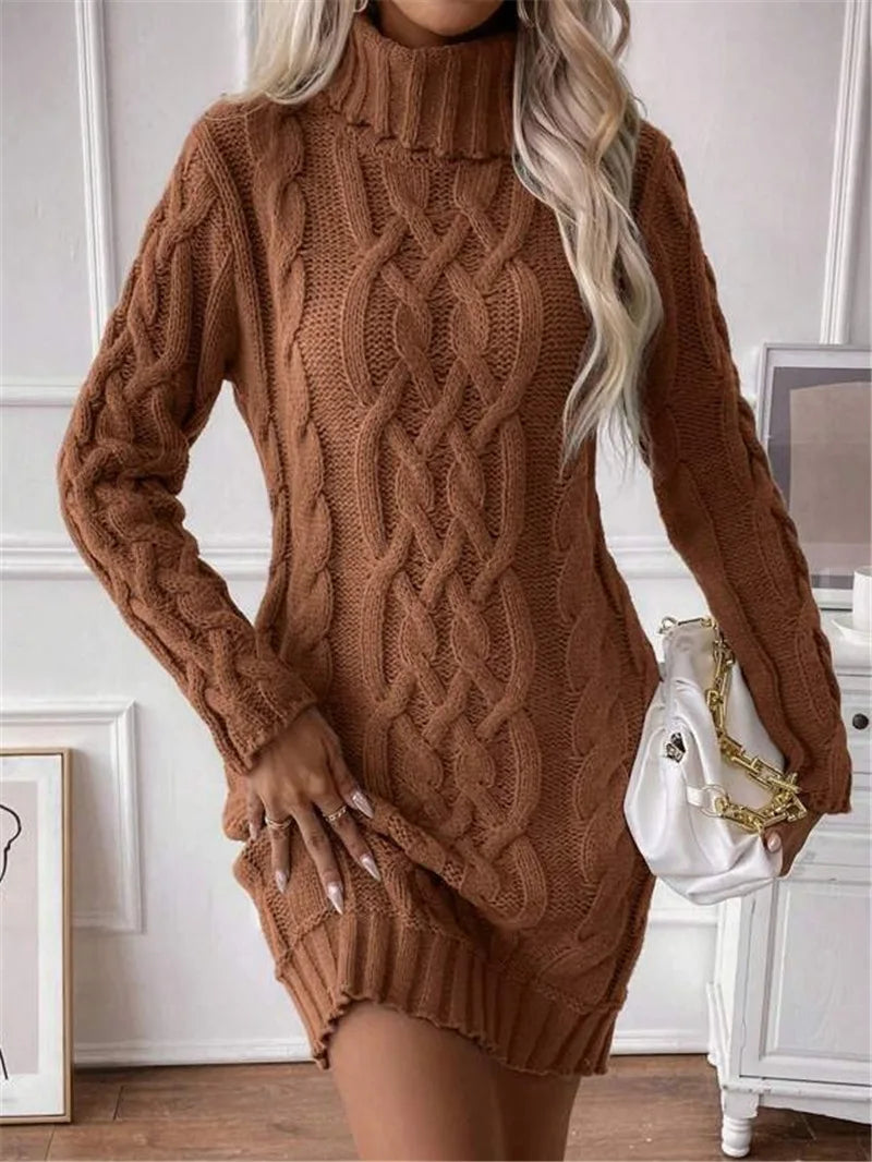 The Gidea Park High-Neck Knit Dress