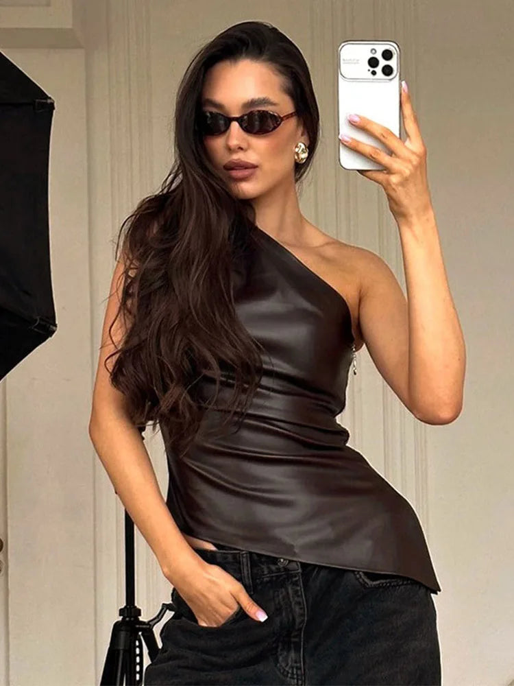 The Stamford Hill One-Shoulder Zip Jacket