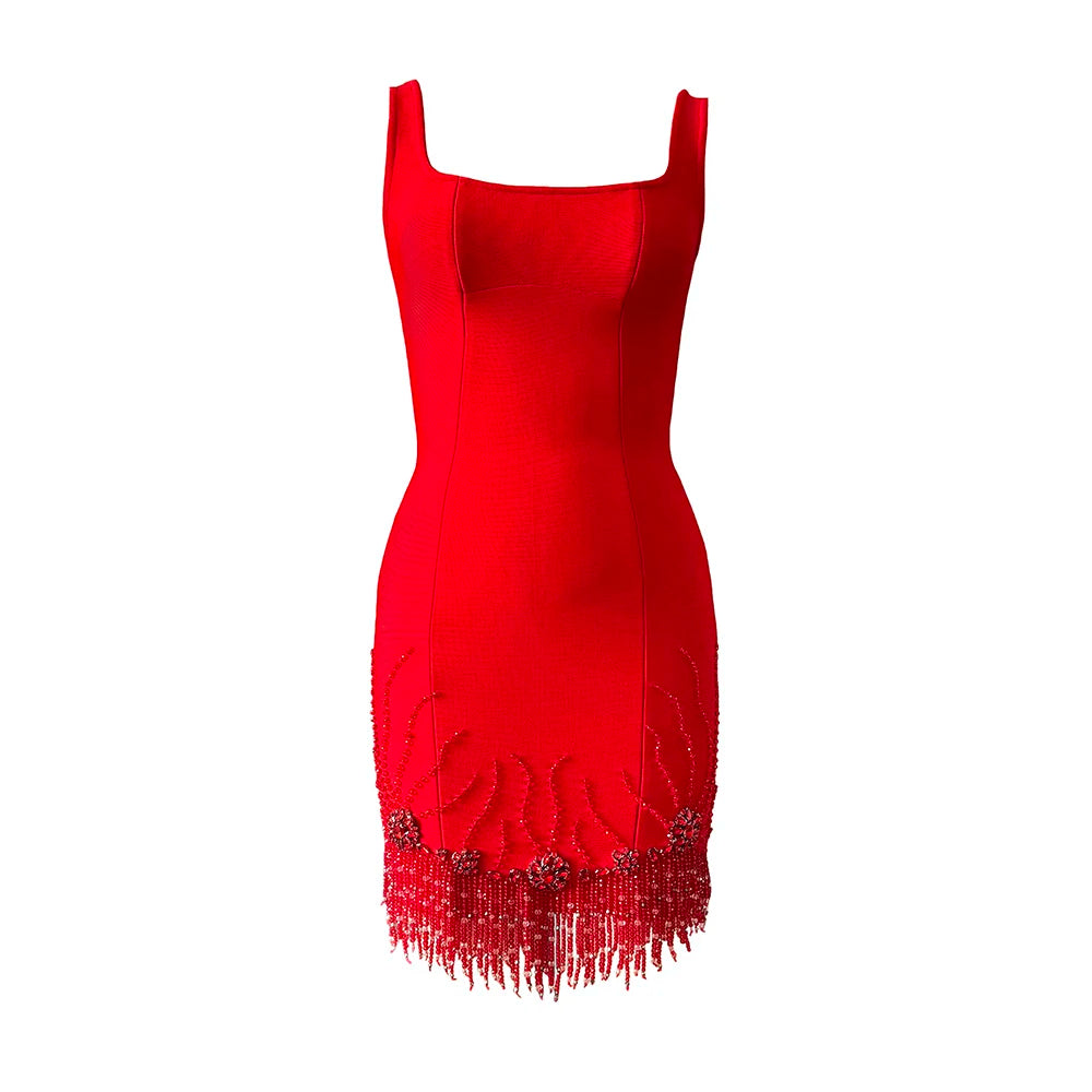 The Belgrave Beaded Bandage Dress