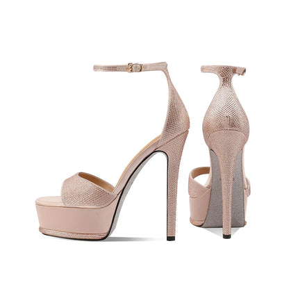 The Mitcham Rhinestone Stiletto Sandals