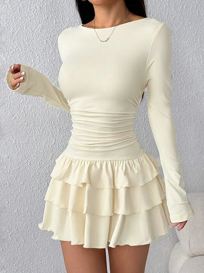 The Charlton Cascade-Ruffle Bodycon Dress
