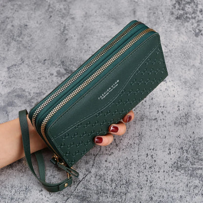 The Battersea Embossed Zip Wallet