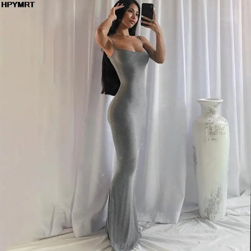 The Greenwich Satin Slip Maxi Dress