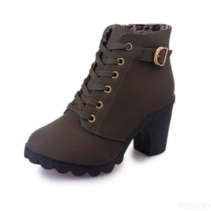 The Berrylands Lace-Up Heeled Boots