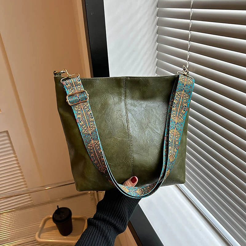 The Brixton Wide-Strap Shoulder Bag