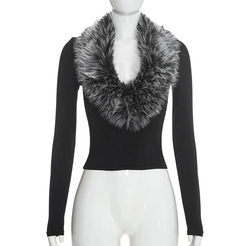 The Brockley V-Neck Patchwork Top