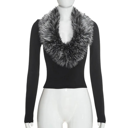 The Brockley V-Neck Patchwork Top