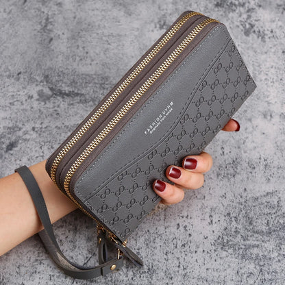 The Battersea Embossed Zip Wallet