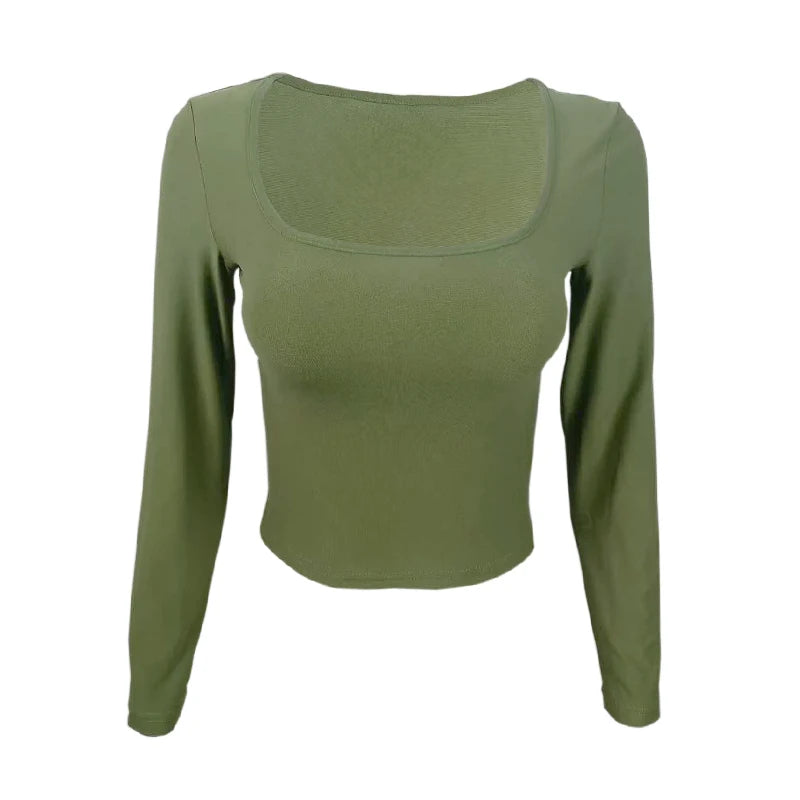 The Hither Green Square-Neck Slim Top