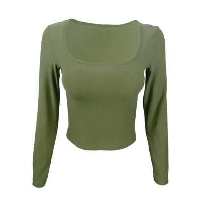 The Hither Green Square-Neck Slim Top
