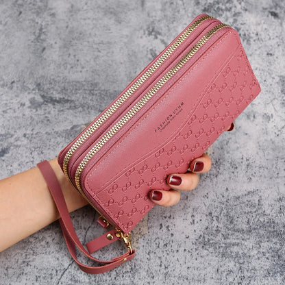 The Battersea Embossed Zip Wallet