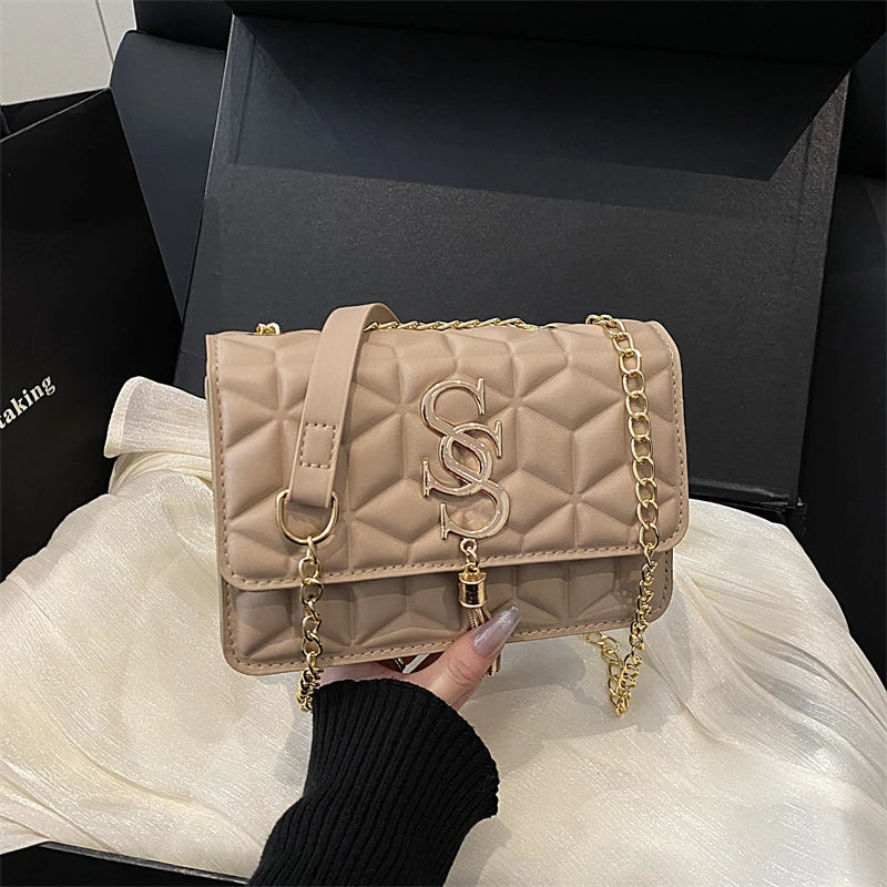 The Eastcote Quilted Argyle Cross-Body Bag