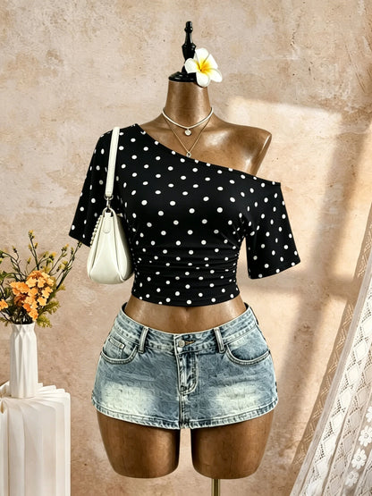 The Hounslow One-Shoulder Ruched Top