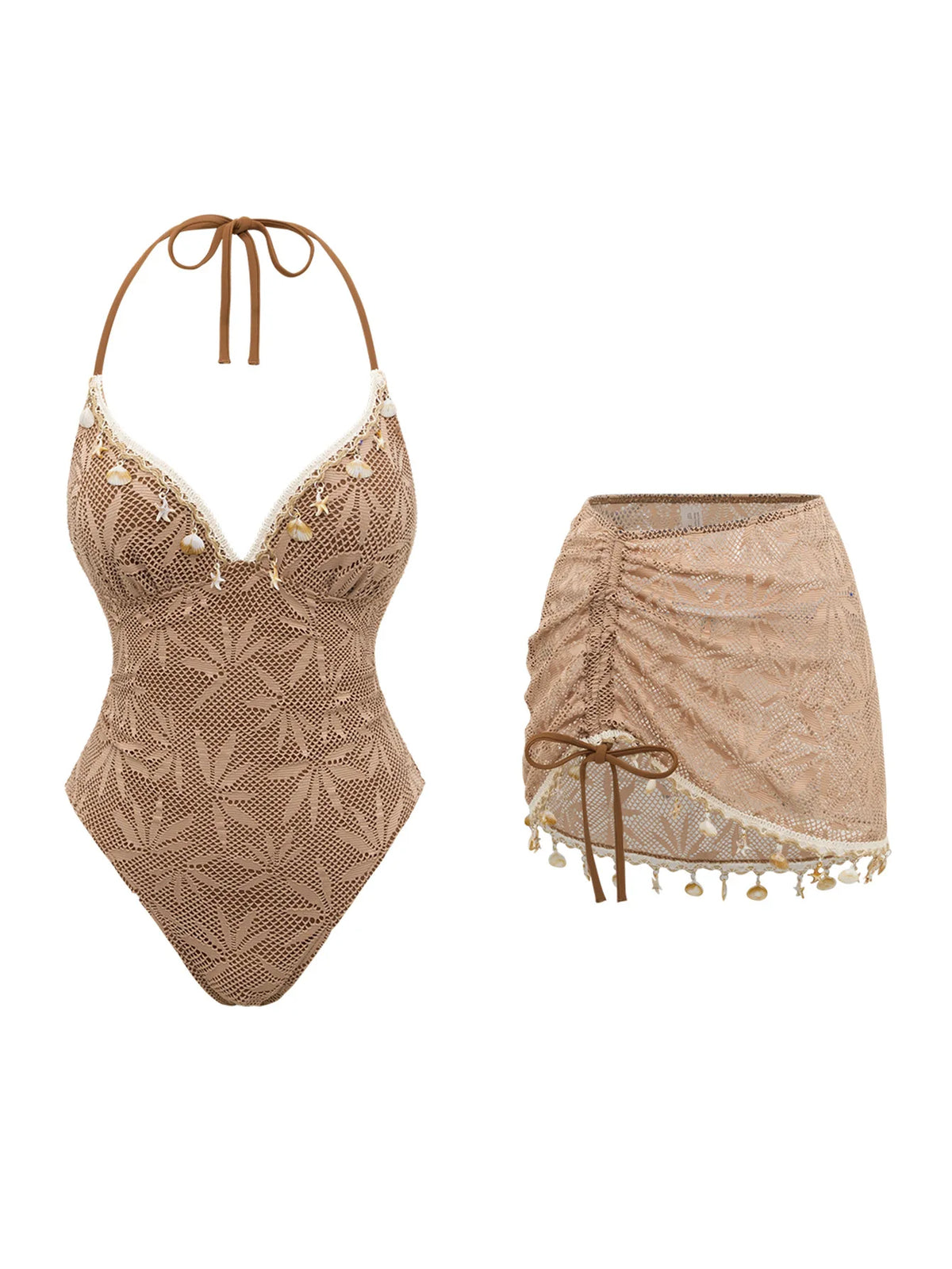The Surbiton Shell-Skirt Swimsuit