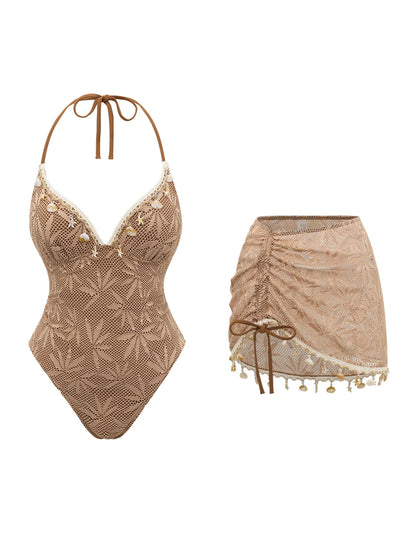 The Surbiton Shell-Skirt Swimsuit