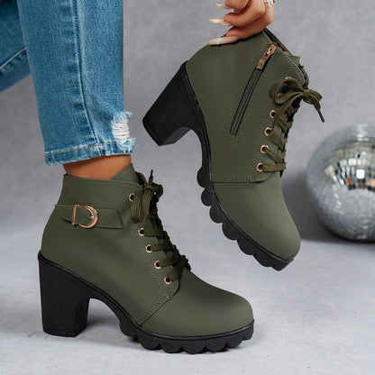 The Ilford Lace-Up Heeled Boots