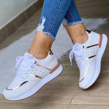 The Beckton Patchwork Platform Trainers