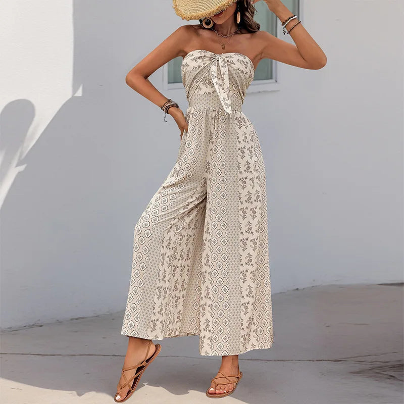 The Denmark Hill Wide-Leg Backless Jumpsuit