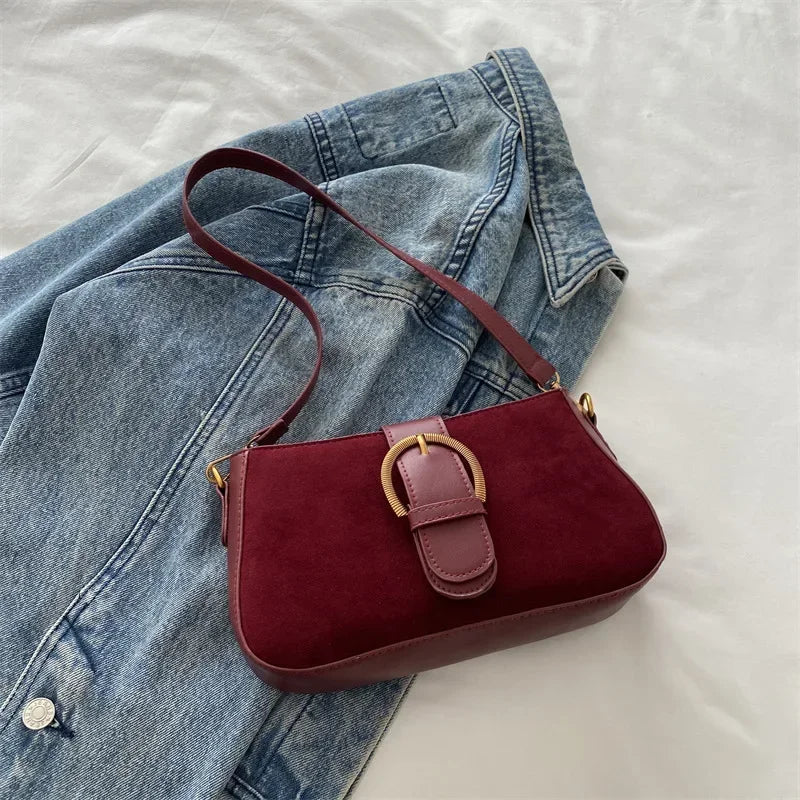 The Streatham Suede Shoulder Bag