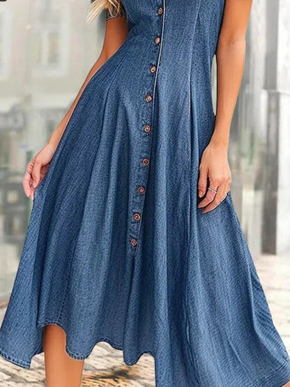 The Downham Denim Collar Dress