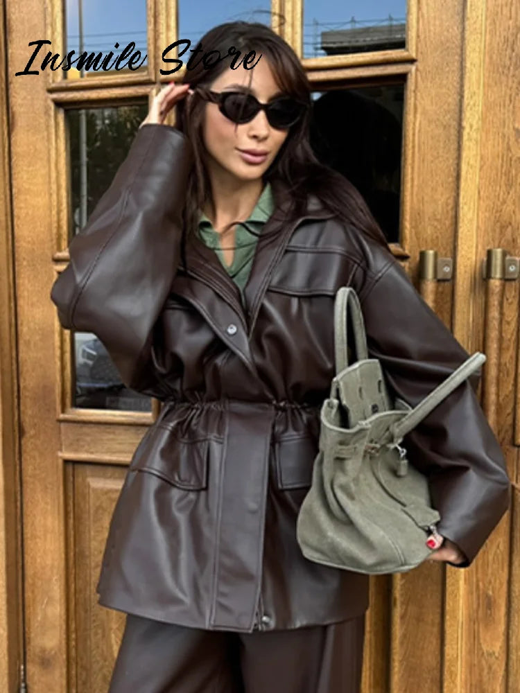 The Kilburn Cinched-Waist Biker Jacket